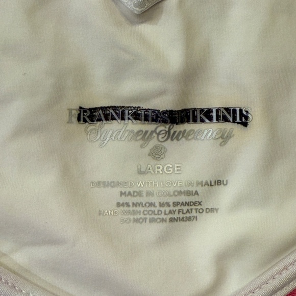 New! Frankies Bikinis X SYDNEY SWEENEY Enzo Cheeky Bikini Bottom 31053 - Picture 10 of 12